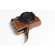 Fashional Camera Bag Case For  Canon G7X Mark2 MarkIII G7x2 G7x3  PU Leather Half Body Set Cover Wit