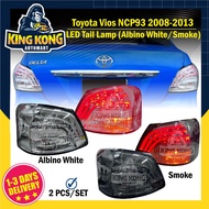 Toyota Vios 2008 - 2013 NCP93 Led Tail Lamp - Albino White/Smoke - Sonar Design