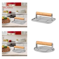[UsusexaMY] Hamburger Press, Burger Press, Wooden Handle, Kitchen Gadget, Grill Flattener, Steak Pre