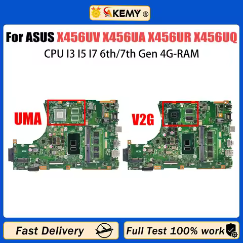 AKEMY X456UV Mainboard X456UVK X456UQ X456UJ A456U X456UR F456U X456UA X456UQK Laptop Motherboard I3