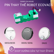 Phụ Kiện Robot hút bụi Ecovacs - Pin Robot ECOVACS DN33 - ECOVACS DD35/DD56/DD33 - ECOVACS DE53/DE55