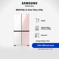 Samsung BESPOKE 496L 4-Door Flex Fridge | Auto Ice Maker | UV Deodorising Filter | F-RF60F1735U32