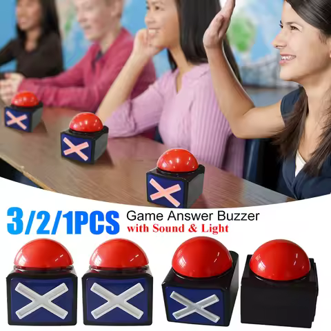 3/2/1PCS Interactive Game Answer Buzzer Educational Answer Buzzer for Kids Engaging Learning Contest