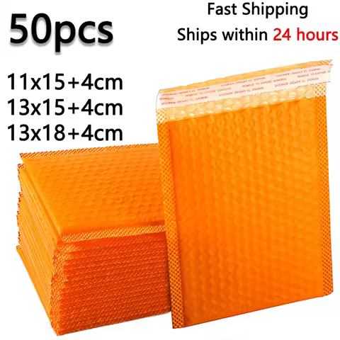 50pcs Pink Bubble Envelope Bag Poly Mailer Self Seal Mailing Bags Padded Envelopes For Magazine Line