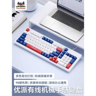 Vip 98-Key Mechanical Feel Keyboard Mouse Set Wired Laptop Gaming Game Office Mute
