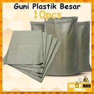 10 Pcs [Guni Large Sack] Extra Thick New Guni Empty Plastic Basar PP Woven Courier Bag Snake stray B