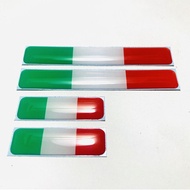 3D ITALY FLAG MOTORCYCLE BODY STICKER FLEXIBLE embossed