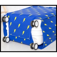 FLASH / LIGHTNING MOTIF CLOTH LUGGAGE COVER / PROTECTOR (28 INCHES)