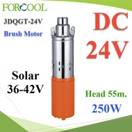 3 Inch Groundwater Pump 250W 24V DC Outlet Pipe 1 Solar Carbon Brush Type Connect 24V Battery Or 36V