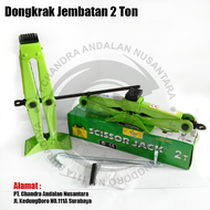 DONGKRAK MOBIL/DONGKRAK JEMBATAN 2 TON HIJAU