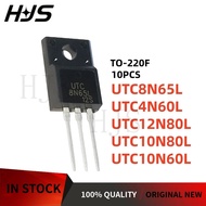 10Pcs UTC12N80L UTC4N60L UTC10N80L UTC10N60L UTC8N65L 12N80L 10N80L 10N60L in stock TO-220F chip ic 