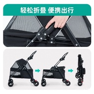 Pet Cat Dog Stroller Dog Cat Teddy Baby Stroller out Small Pet Cart Dog Car Portable Foldable VOKV