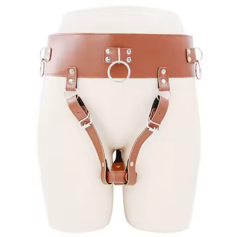 Leather Strap on Bdsm Bondage AV Vibrator Magic Wand Holder Belt Attachment Accessory fits Hitachi