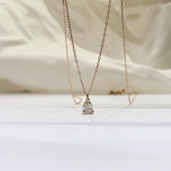 Made In Japan 18K Gold/Platinum 20 Points Natural Water Drop Pear-Shaped Diamond 24 Hours Shipment L