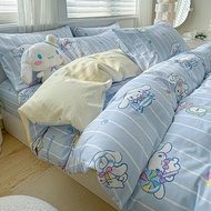 【1pc quilt cover】100%cotton  Kuromi and Kitty  Quilt Cover Single/queen/king Quilt Comforter Cover (