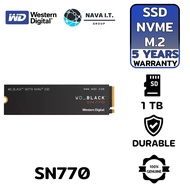 1TB SSD (เอสเอสดี) WD BLACK SN770 PCIe/NVMe M.2 2280 WDS100T3X0E รับประกัน 5 ปี SYNNEX