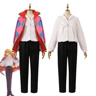 Anime Howl Cosplay Costume Howl's Moving Castle Cosplay Jacket Necklace Coat Full Set Halloween Costumes For Women Men