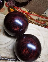 149.9 g - 大對珠/健康球/練手球 Directions of health balls (賽州黃檀/墨西哥花梨/福建紫油梨/紫花梨/國王木）法國皇家常用木材 - 50 mm