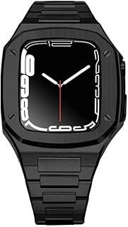 316L Stainless Steel Bezel + Strap For Apple Watch Series 7 6 5 4 SE 40/41/44/45mm Royal Oak Modific