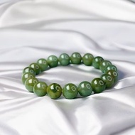 黃加綠飄花翡翠手珠 | 天然緬甸玉翡翠A貨 | 送禮