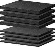 8 PCS Pick Apart Foam Insert- 2 Size Pick and Pluck Foam Sheets with Bottom Pluck Pre-Cubed Foam Tra