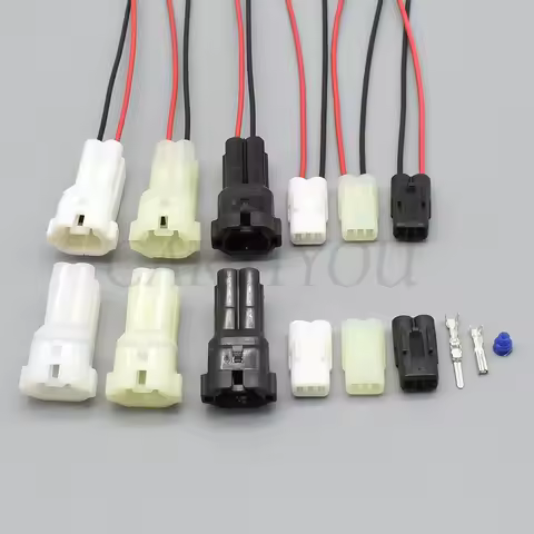 1 Set Sumitomo 6187-2801 6187-2804 HM 090 Automotive Connector Female Male 2 Pin Power Battery Water