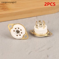 [rangevoyage2] 2 PCS 7pin B7G Ceramic Vacuum Tube Socket Valve Base For 6Z4/EAA91/EC92, Etc. Vintage
