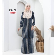 KR19KR72 Baju Kurung Moden Premium Lycra Korea Selesa Cantik Anggun Bergaya.