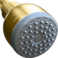 ShowerMaxx, Choice Series, 3 inch Ultra High Pressure Shower Head with Powerful Jets, MAXX-imize Your Shower with Showerhead in Polished Brass/Gold Finish