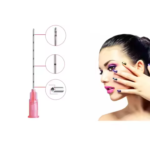 20pcs/BagW Blunt 18G 19G 21G 23G 26G 30G25MM Dermal Filler Disposable Micro Fine Needle Injection Sy