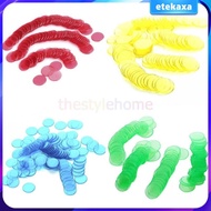 [Etekaxa] Professionals Carnival Bingo Games Chips Markers for Bingo Cards Game Plastic Bingo Chips 