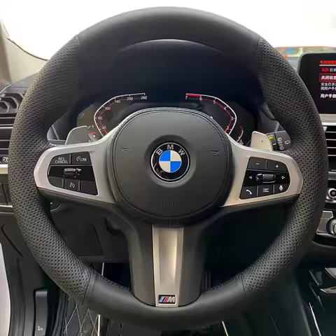 Car Steering Wheel Cover Artificial Leather For BMW G30 530i 525i 530d M550d M550i G02 X4 2018 F90 M