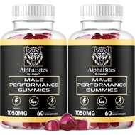 (2 Pack) Alpha Bites - Original Formula 7 in 1 Alpha Bites Gummies, AlphaBites for Men, Official Alp