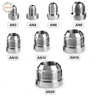 AHOUR Silver Male Aluminium Weld, Aluminum AN4-AN20 Straight Male Weld Fitting Adapter, Automobile M