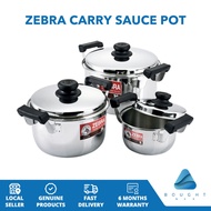 Zebra Carry Sauce Pot with Lid Stainless Steel Portable Design Easy to Clean Available in Different Capacities