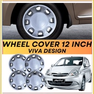 Universal R12'' Inch Car Wheel Cover Tyre Center Hub Cap Steel Rim Universal R12'' Inch (Viva Design