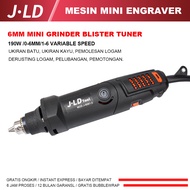 JLD 6mm Bor Ukir Grafir 190W mini Mini Grinder MESIN BOR TUNER set Mini Engraver Ukiran batu ukiran 