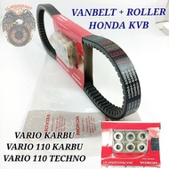 VANBELT V-BELT PLUS ROLLER ASSY HONDA KVB KUALITAS ASLI ORIGINAL HONDA VARIO KARBU VARIO 110 KARBU V
