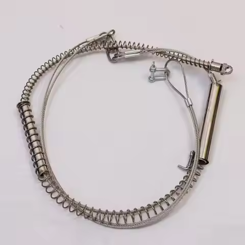 1PC Two Section Double Steel Wire Stronger Spring Replacement With Nuts Wire Rope For the Wild Boar 