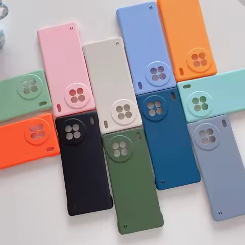 Candy Color Frameless Matte Case For vivo X90 Pro Plus X90Pro 5G Slim Hard PC Shockproof Bumper Cove