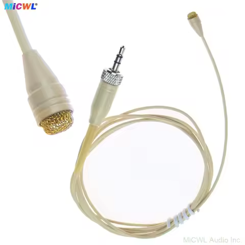 D4060 Gold Head Lavalier Microphone for Sennheiser EW100/300/500 G2 G3 G4 - Hidden Lapel Mic with 3.