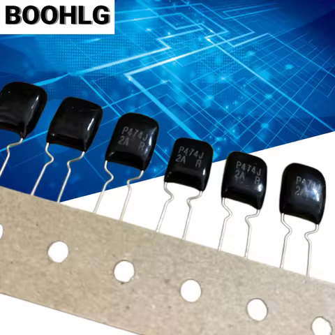 5PCS 0.47UF 100V 474J Audio Film Capacitors 100V 0.47UF 474 470NF Copper Pins