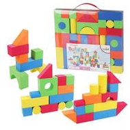 30/46pcs EVA Building Blocks Toys , Creative Educational Foam Construction Bricks Playset , Soft Sta