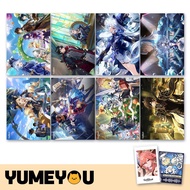 GENSHIN IMPACT Anime Poster Set 8 pcs for Wall Decor : Asia Account Merch &amp; Postcard with freebies