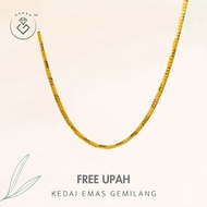 [Kedai Emas Gemilang] 400992 Gold Necklace (41Cm) (8.05G) [916 Gold]