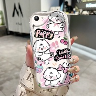 HP Casing For VIVO Y71 Y71i Case Casing Dog white small pole HP Casing Casing Silicone Softcase Crea