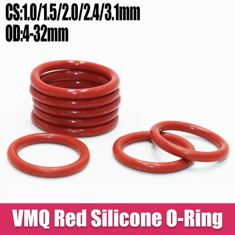 100x Silicone O Ring Sealing Washer VMQ O-ring plumbing Faucet Car Gasket Oil Resistant High Tempera