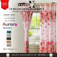 【SoftGlow SELLER】COTTONXHOME C1B-C143 Langsir viral murah KAIN TEBAL Curtain Semi Blackout Siap Stok