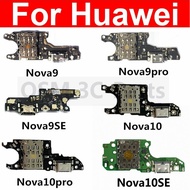 USB Charger Dock Board For Huawei Nova 9 10 11 Pro 9SE 10SE Usb Charging Port Board Connector Flex C