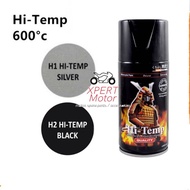 SAMURAI HI TEMP SPRAY H1/H2 Silver/Black Exhaust Spray